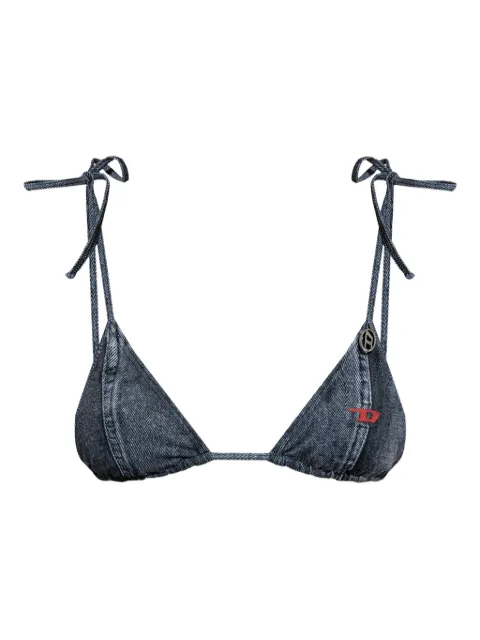 Diesel Tatiana denim triangle bikini top