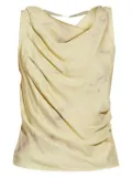 SAMSOE SAMSOE draped sleeveless blouse - Green