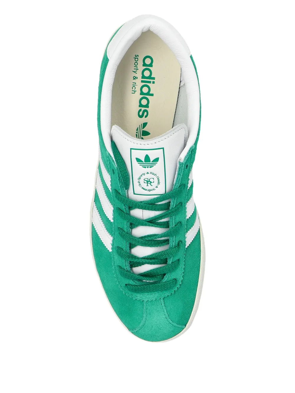 adidas three-stripe suede sneakers Green