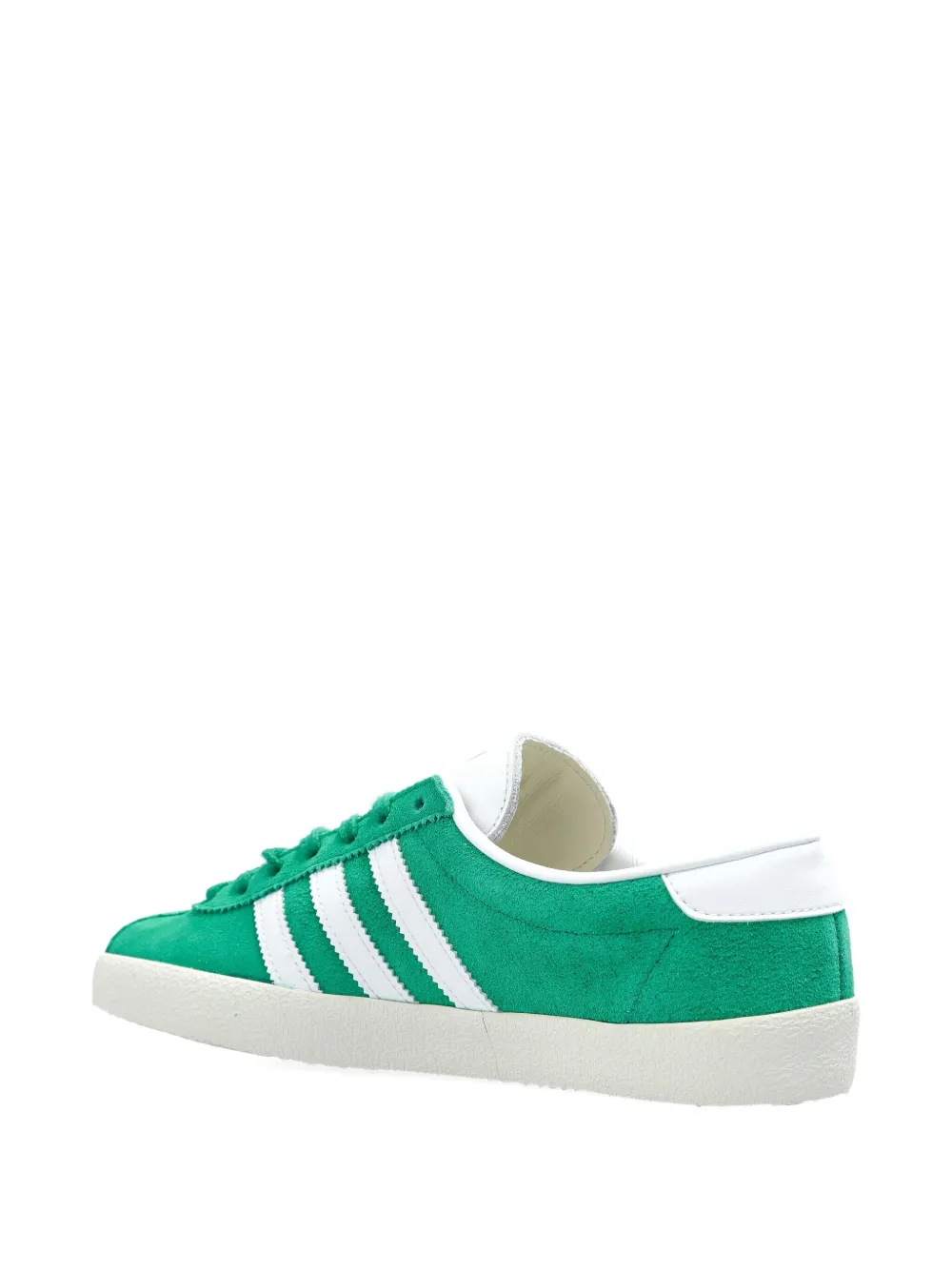 adidas three-stripe suede sneakers Green