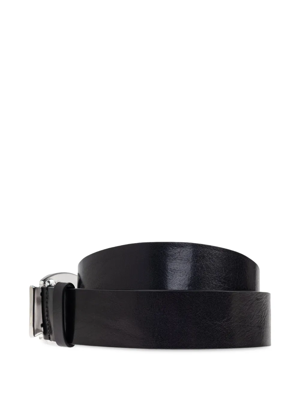 DSQUARED2 logo-buckle leather belt - Zwart