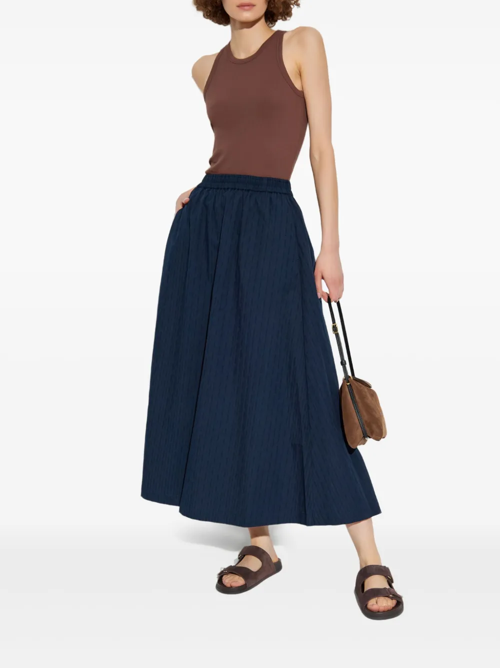SAMSOE SAMSOE Satina pleated skirt - Blauw