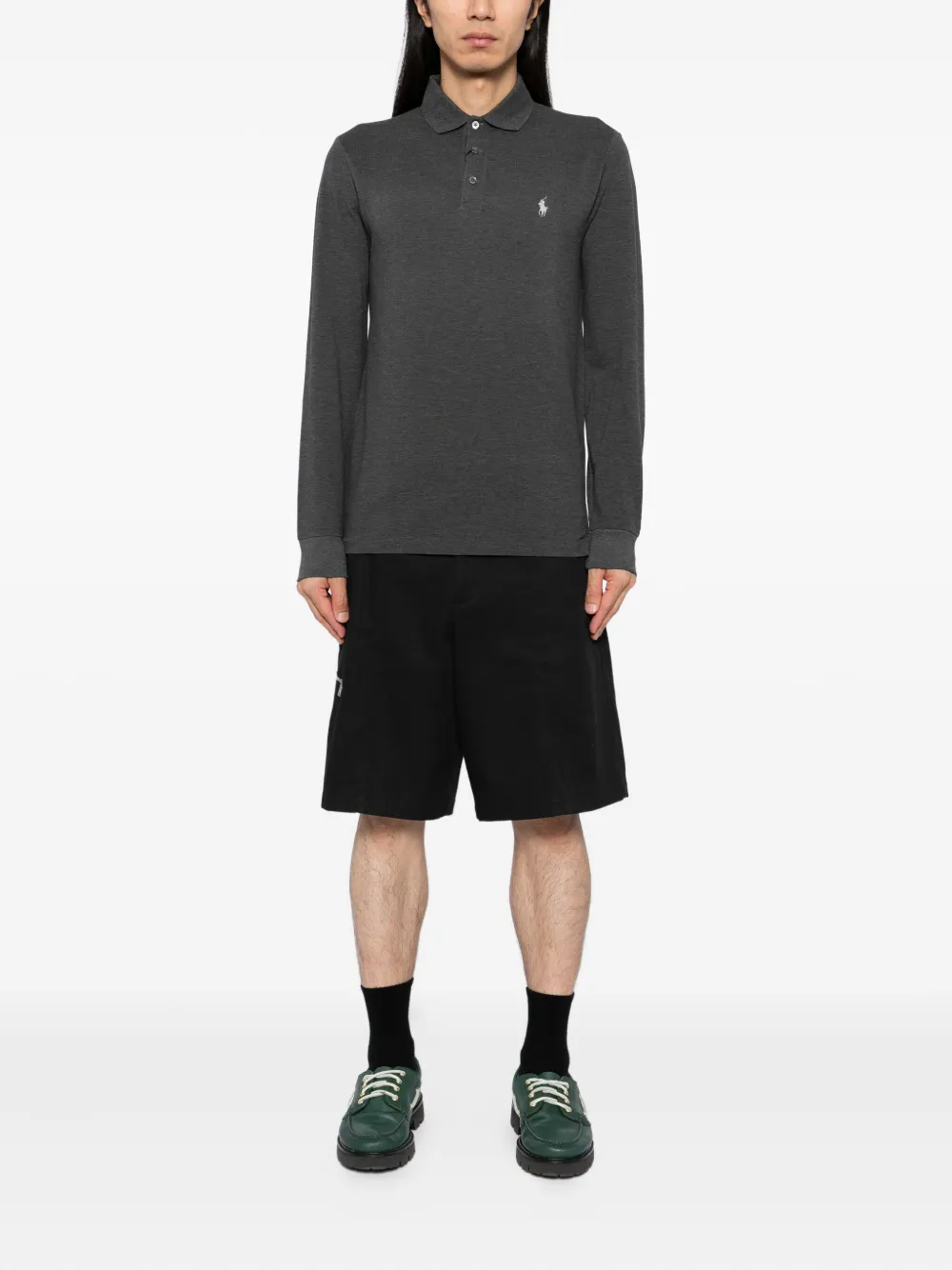 Polo Ralph Lauren Poloshirt met mesh Grijs