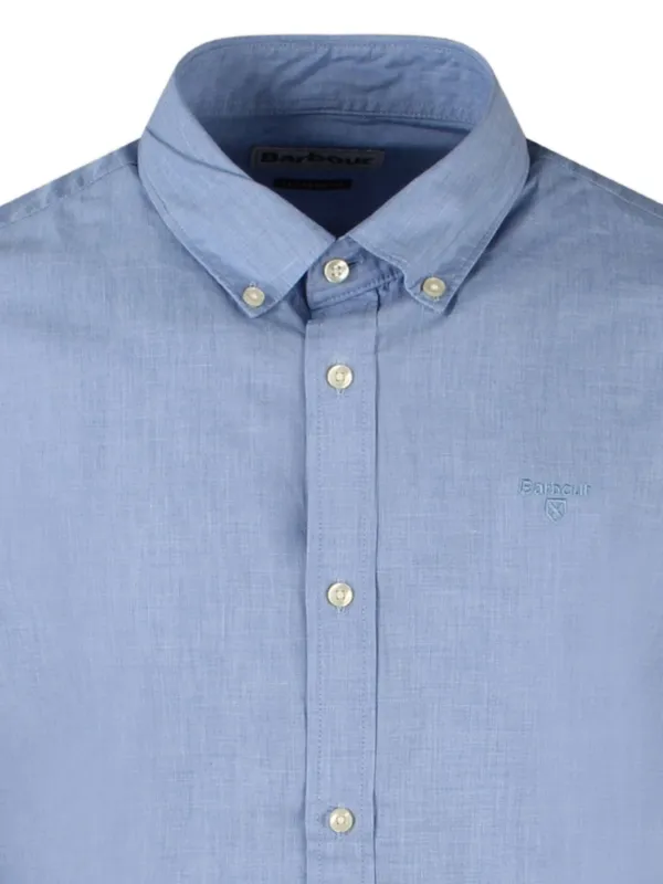 Barbour Embroidered button-down Shirt | Blue | FARFETCH