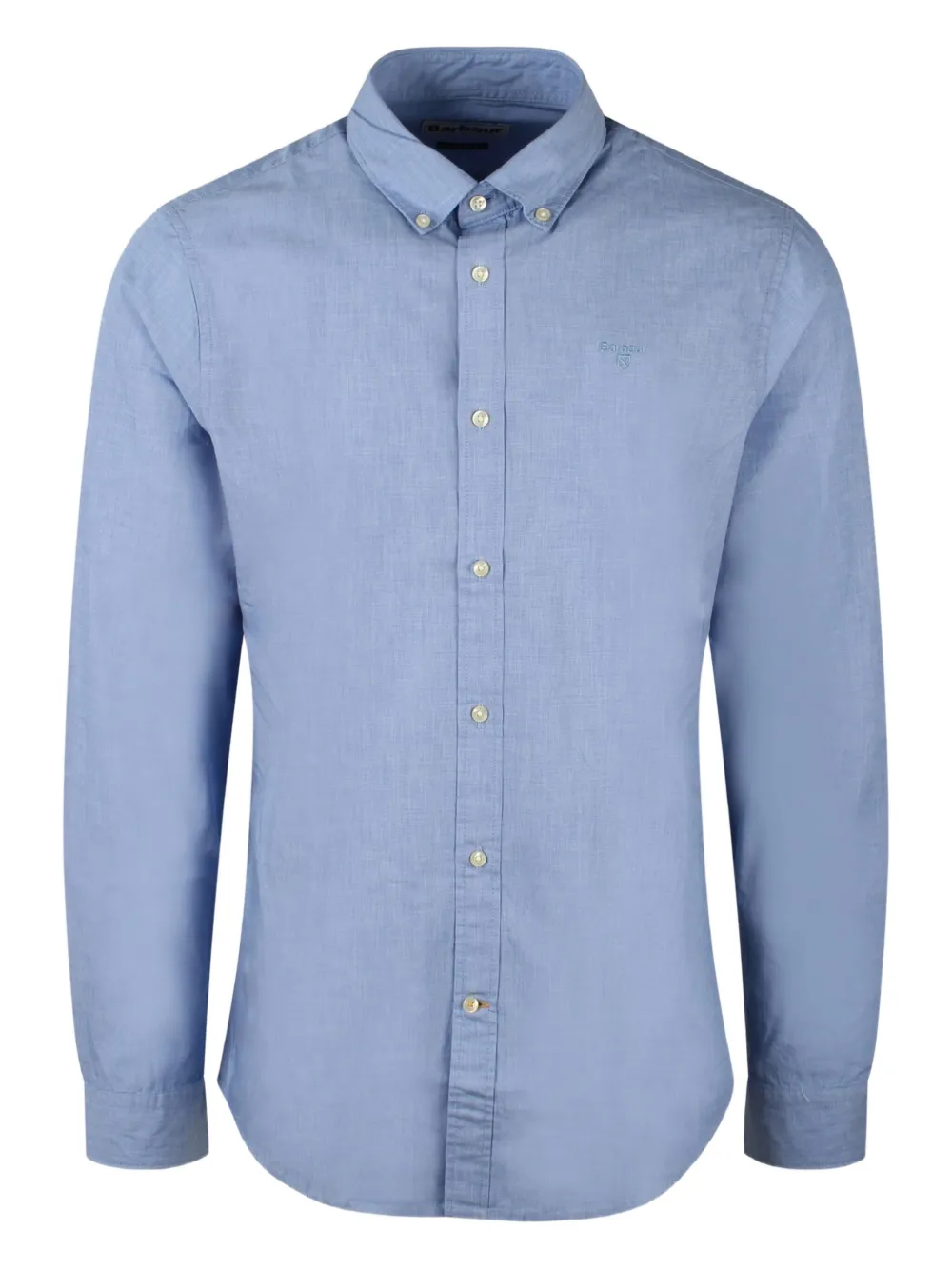 Barbour embroidered button-down shirt Blauw