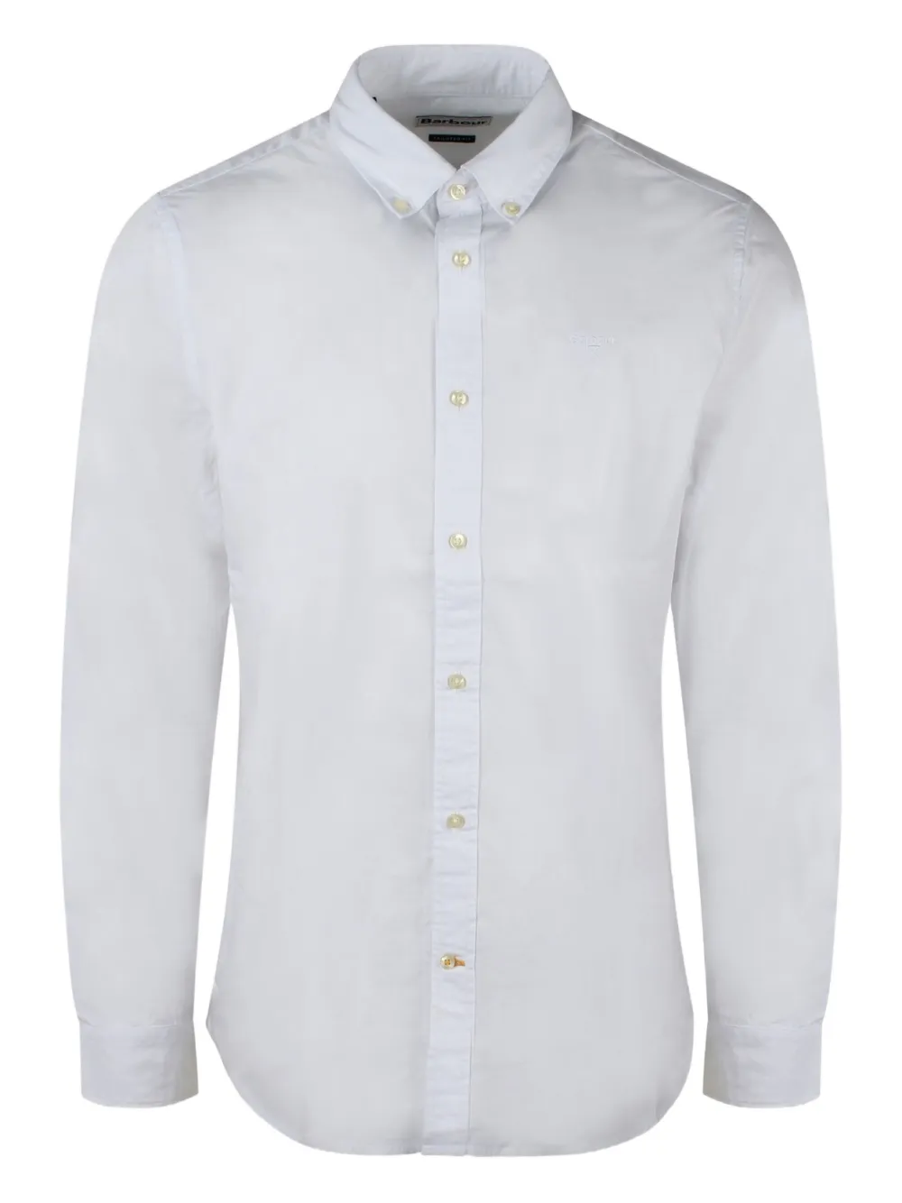 Barbour embroidered button-down shirt Wit