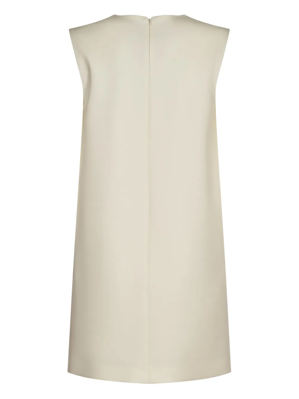 Max Mara Mouwloze jurk van wolblend - Beige