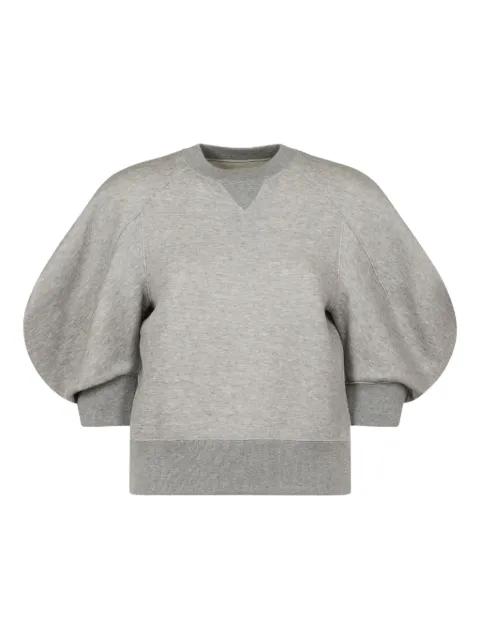 sacai puff-sleeve sweatshirt