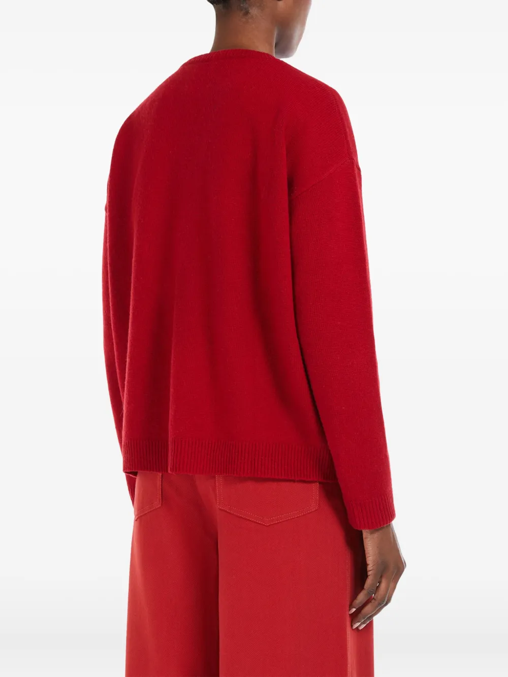 Max Mara sequin-embellished jumper Rood