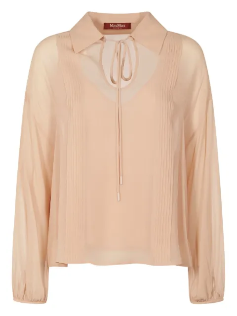 Max Mara pleat-detail blouse