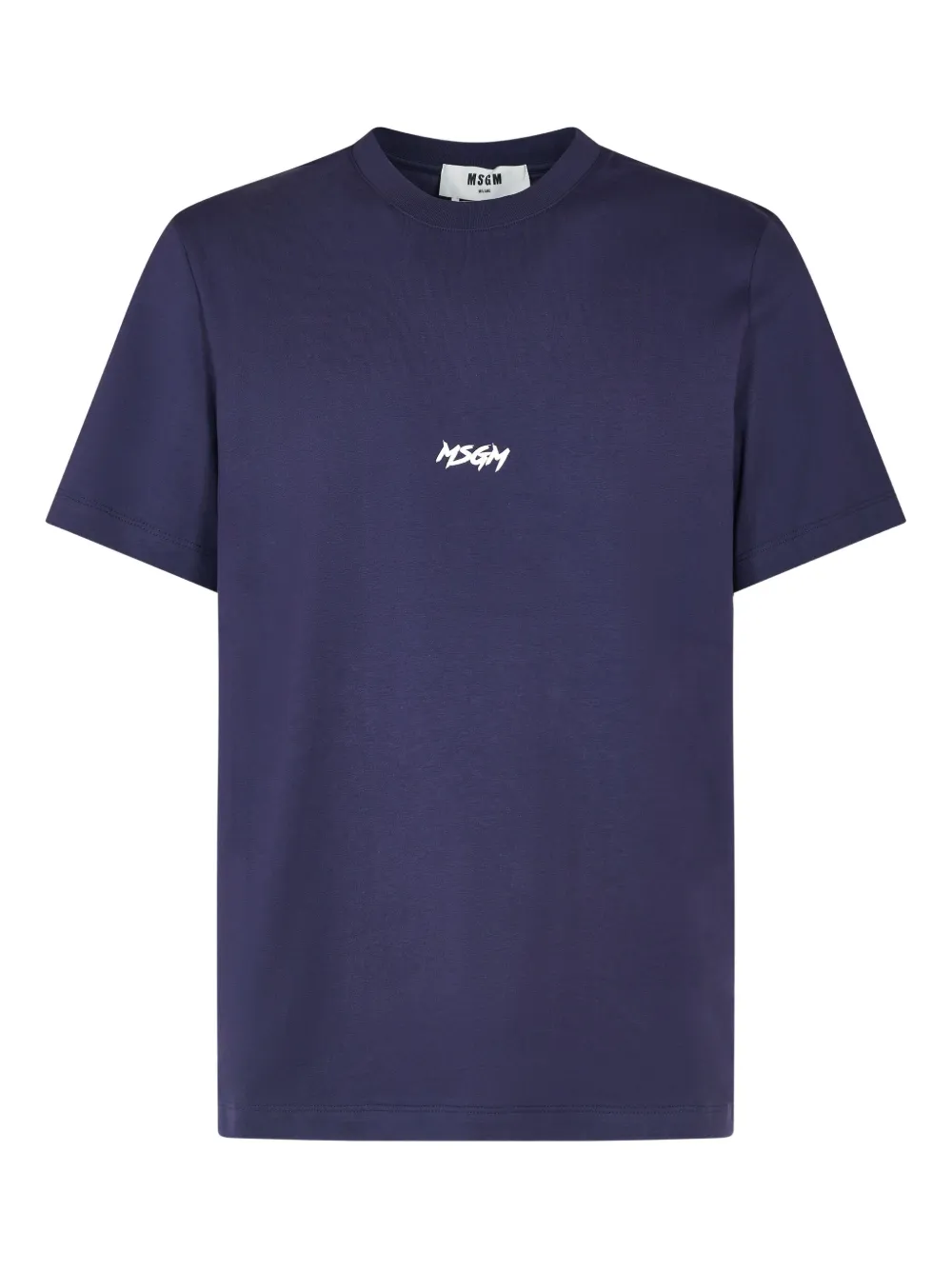 MSGM T-Shirt mit Logo-Print | Blau | Image 1