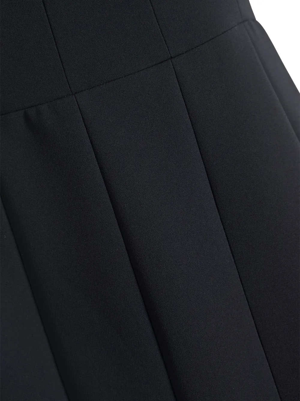 Max Mara Etrutia getailleerde jurk met vierkante hals Zwart