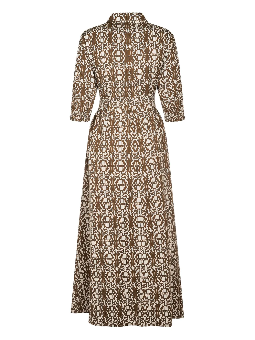 Max Mara Jurk met print - Bruin