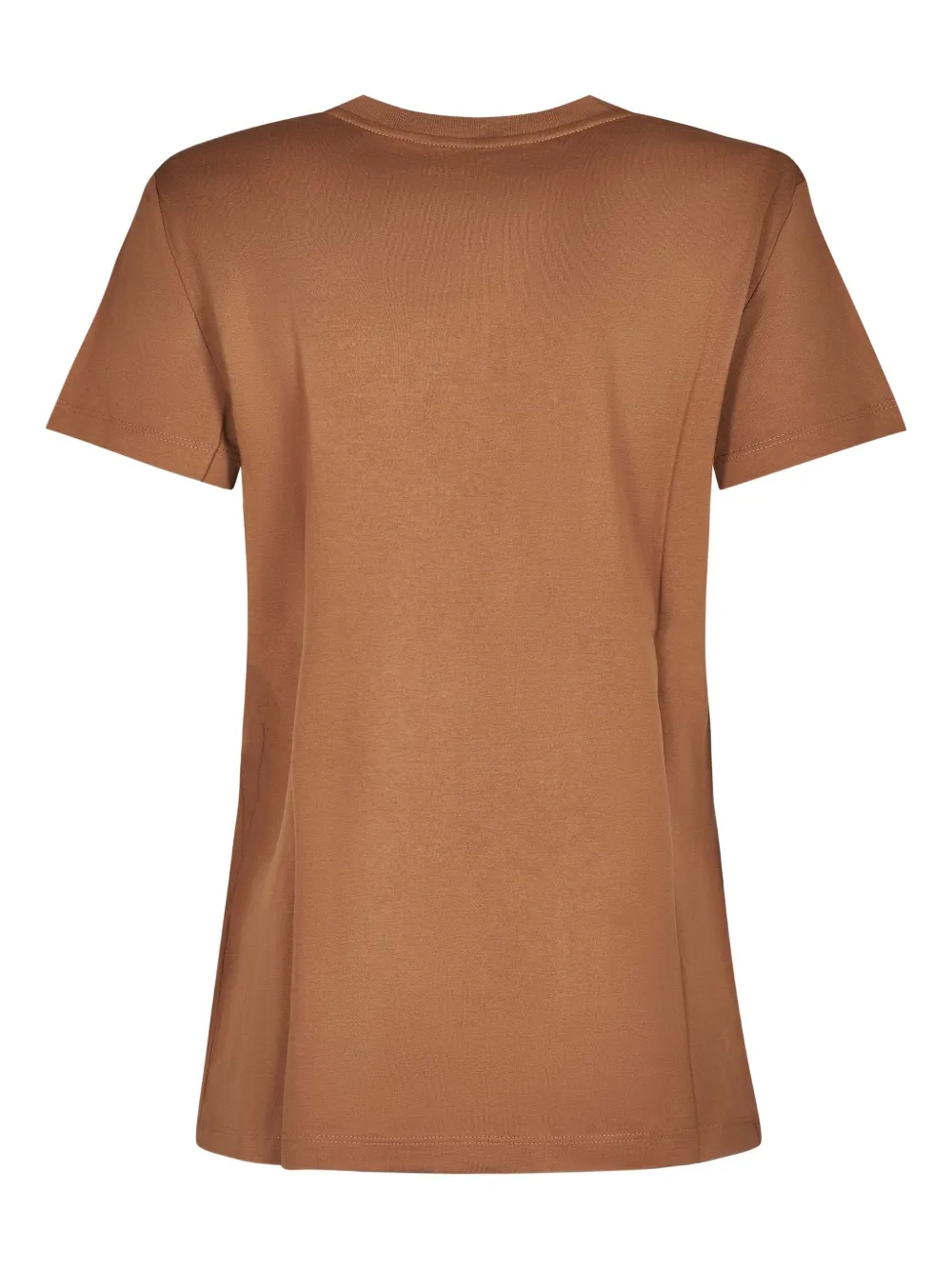 Max Mara T-shirt met logodetail Bruin