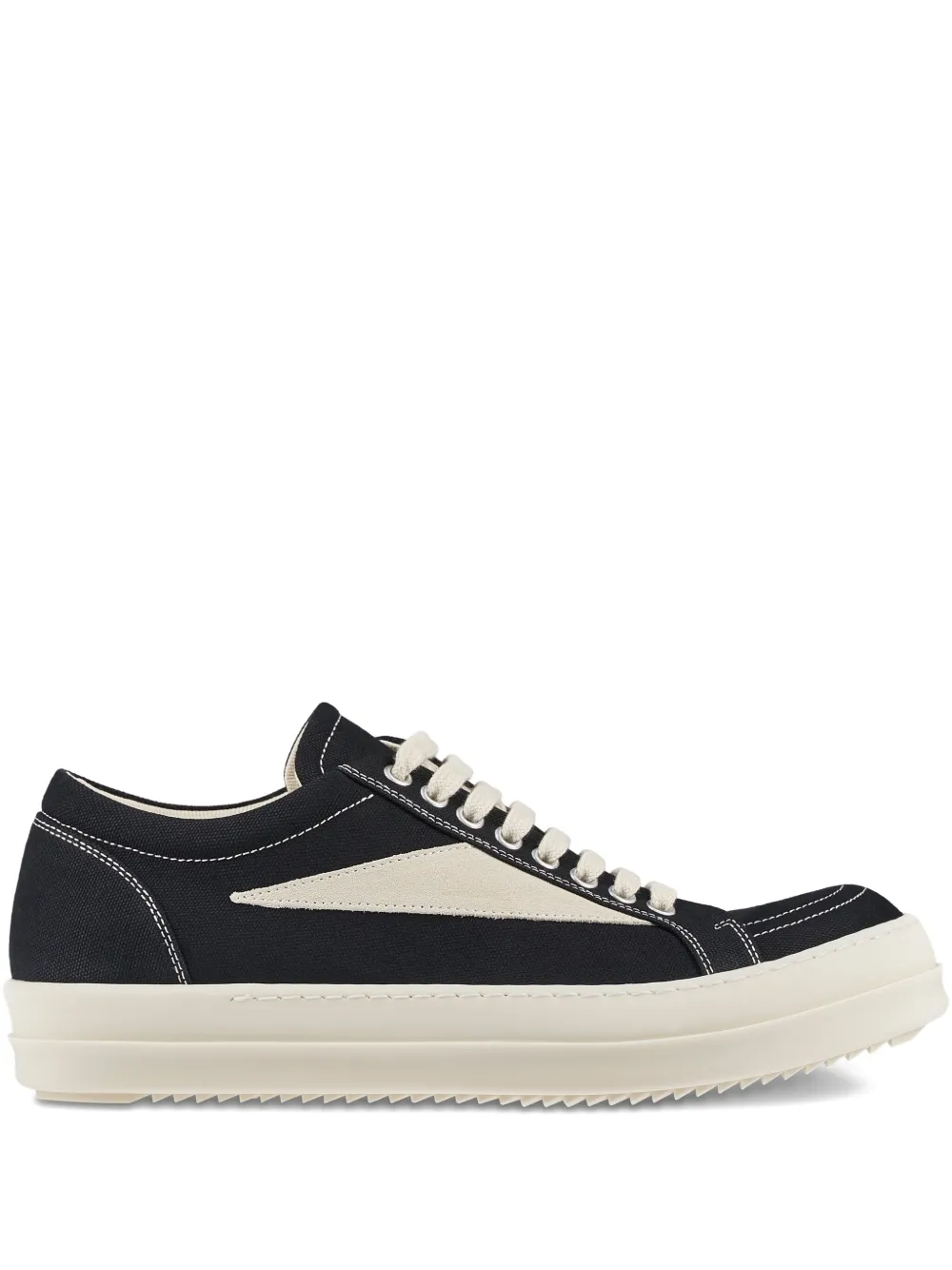 Rick Owens DRKSHDW Porterville panelled low-top sneakers Black