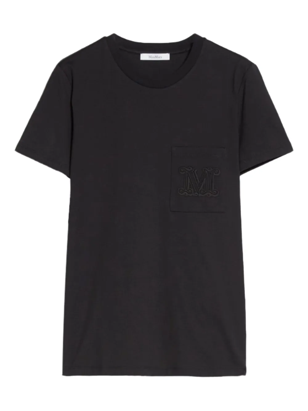 Max Mara T-shirt met geborduurd logo Zwart