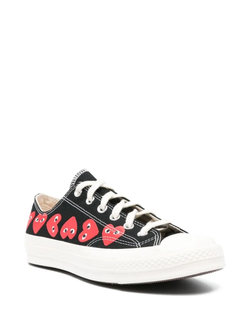 Comme Des Garçons Play x Converse Chuck 70 canvas sneakers met hartprint Zwart