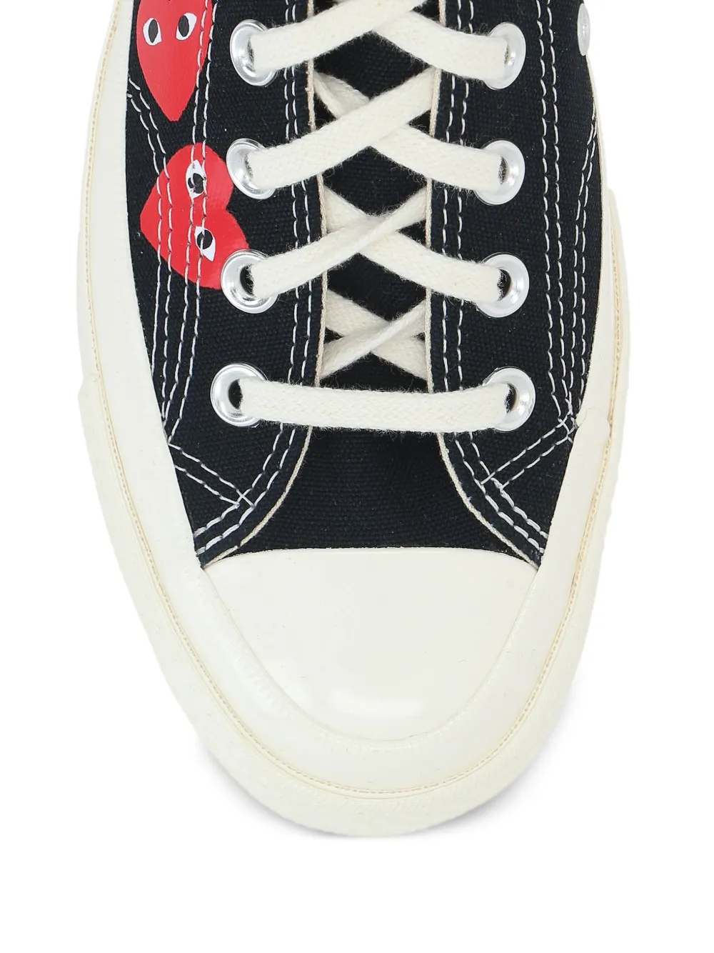 Comme Des Garçons Play x Converse Chuck 70 canvas sneakers met hartprint Zwart