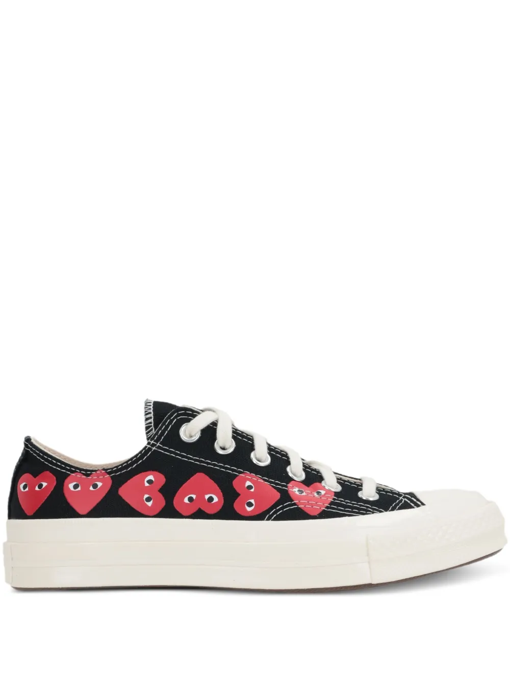 Comme Des Garçons Play x Converse Chuck 70 heart-print canvas sneakers Black