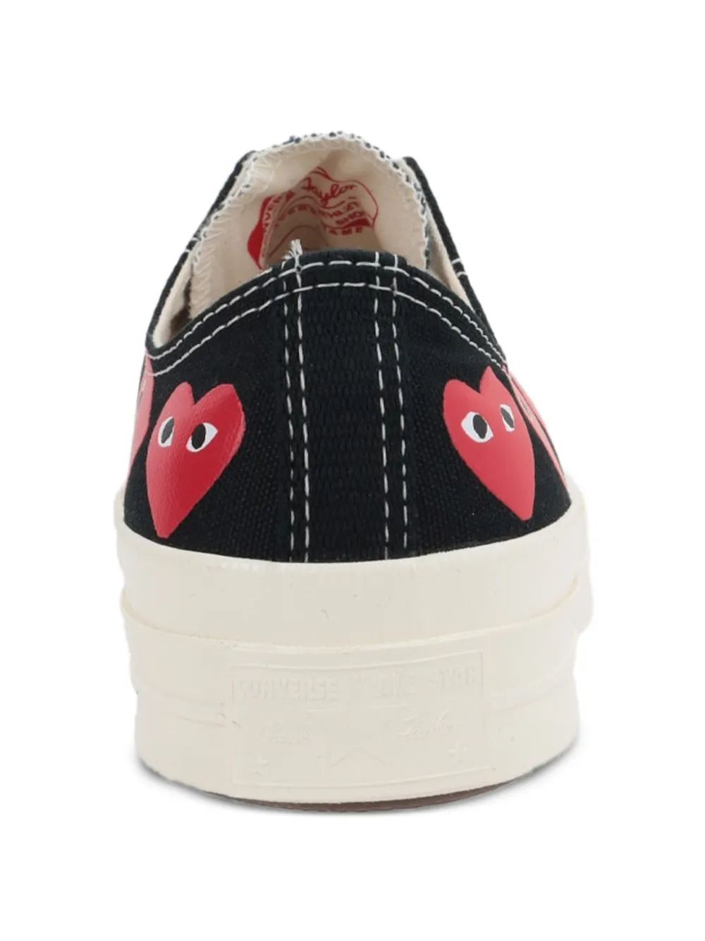 Comme Des Garçons Play x Converse Chuck 70 canvas sneakers met hartprint Zwart