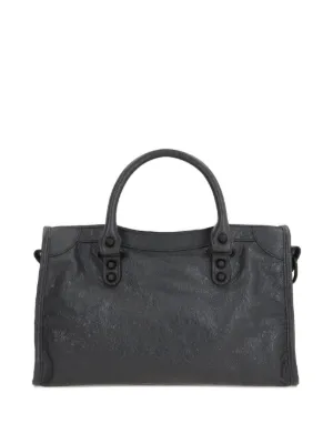 ［大人気！］BALENCIAGA Bag 8117812ABIV1060 Balenciaga Medium black leather shoulder bag Modu | TheDoubleF