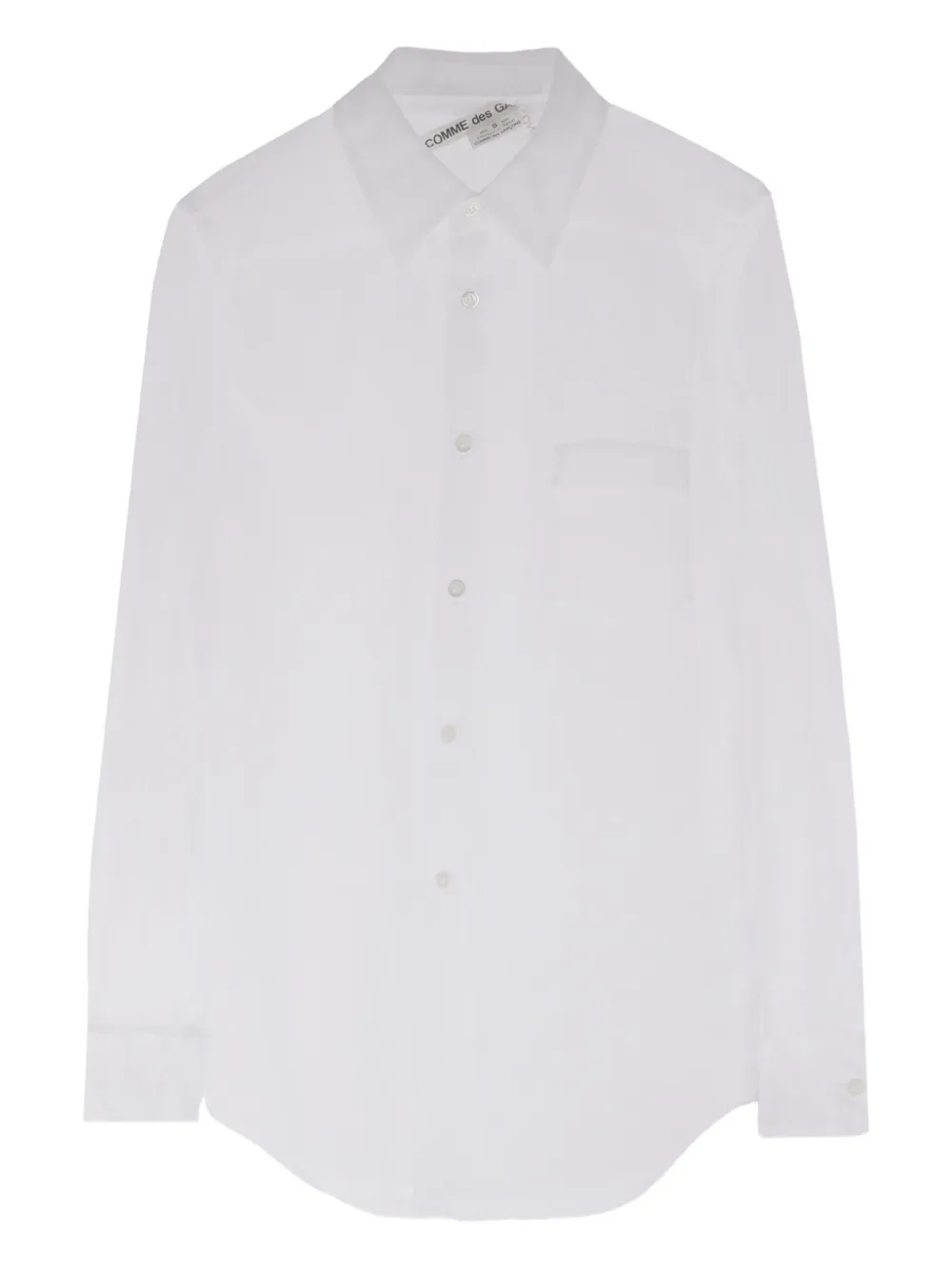 Comme Des Garçons Button-up blouse Wit
