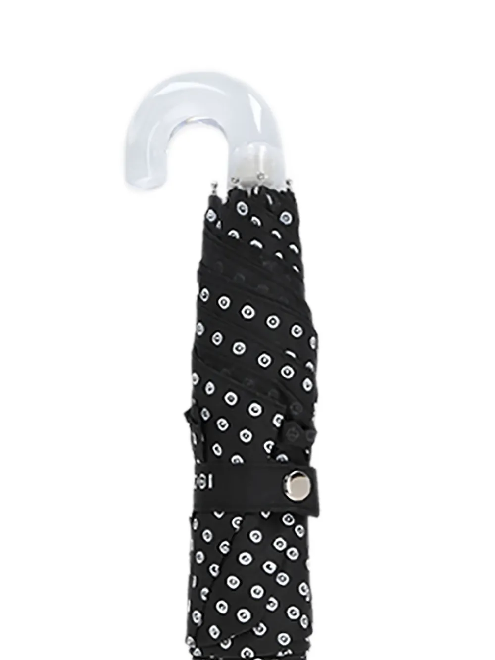 10 CORSO COMO paraplu met polka dots - Zwart