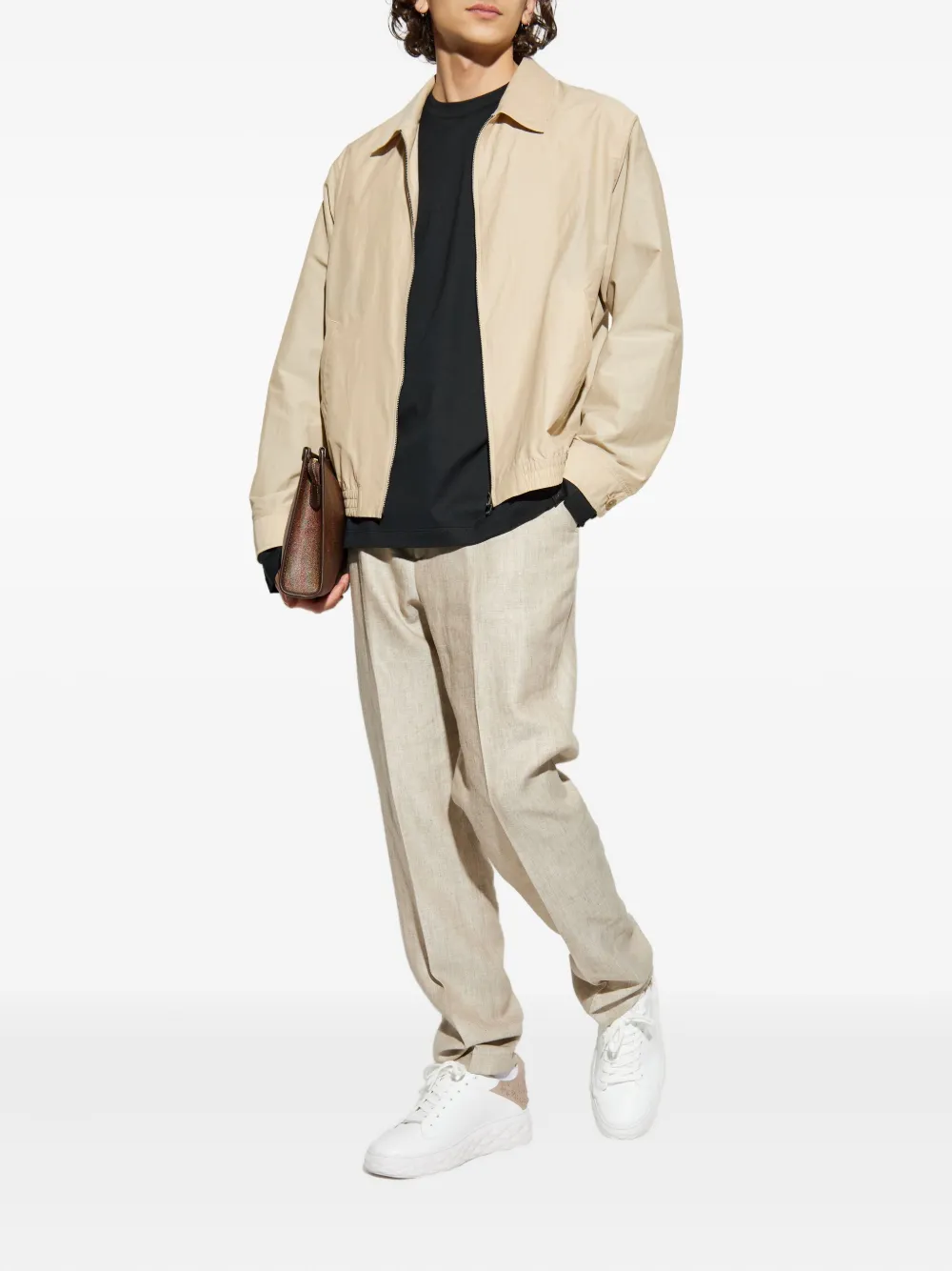 Brioni long-sleeve T-shirt - Zwart