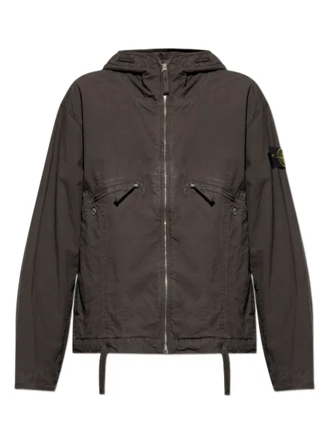 Stone Island hooded zip-up jacket