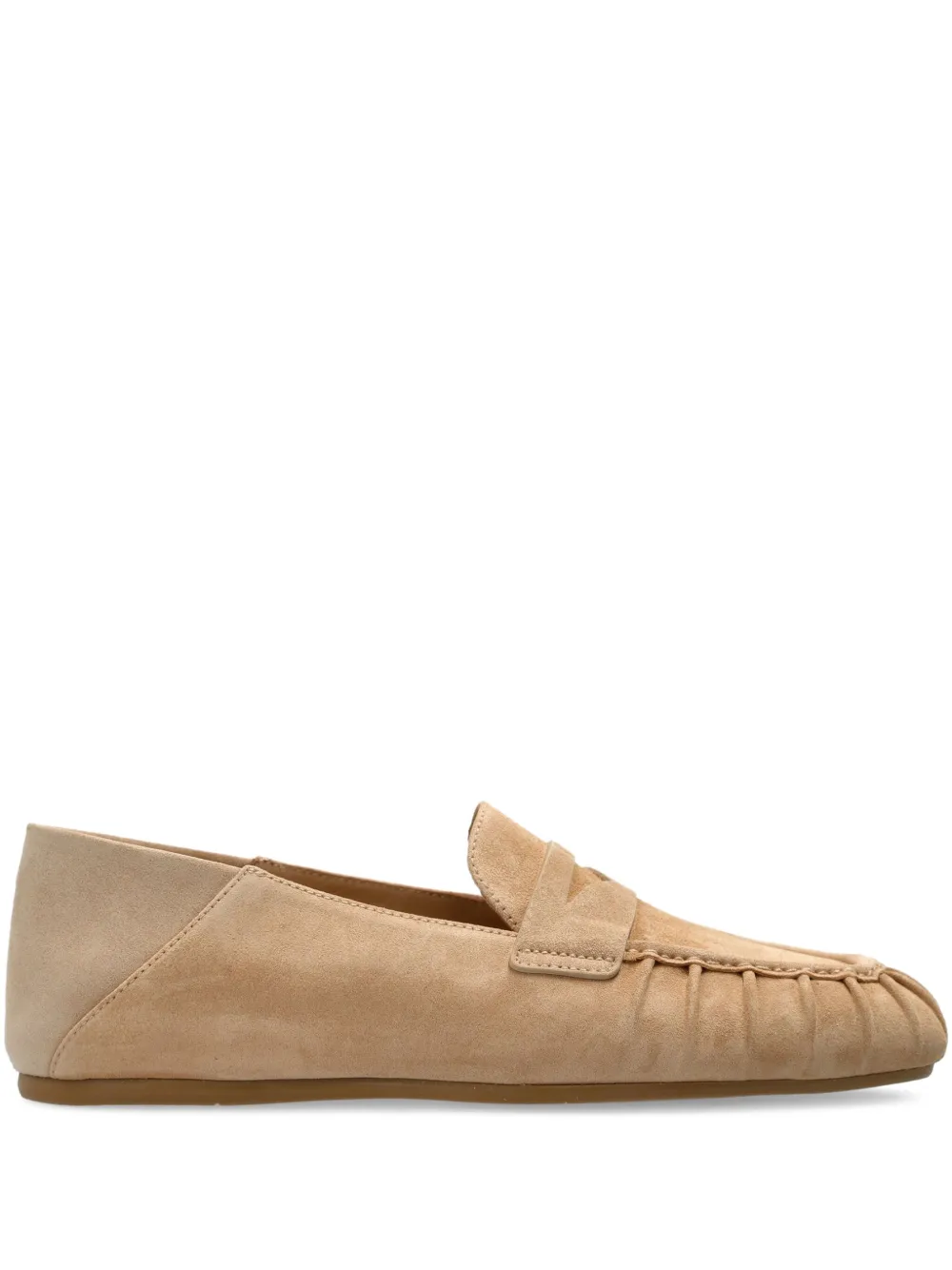 Stuart Weitzman Brooks suede loafers Neutrals
