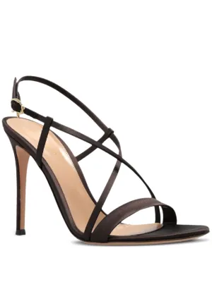 GIABORGHINI GIA/RHW Rosie 36 スエードサンダル | ブラウン | FARFETCH JP
