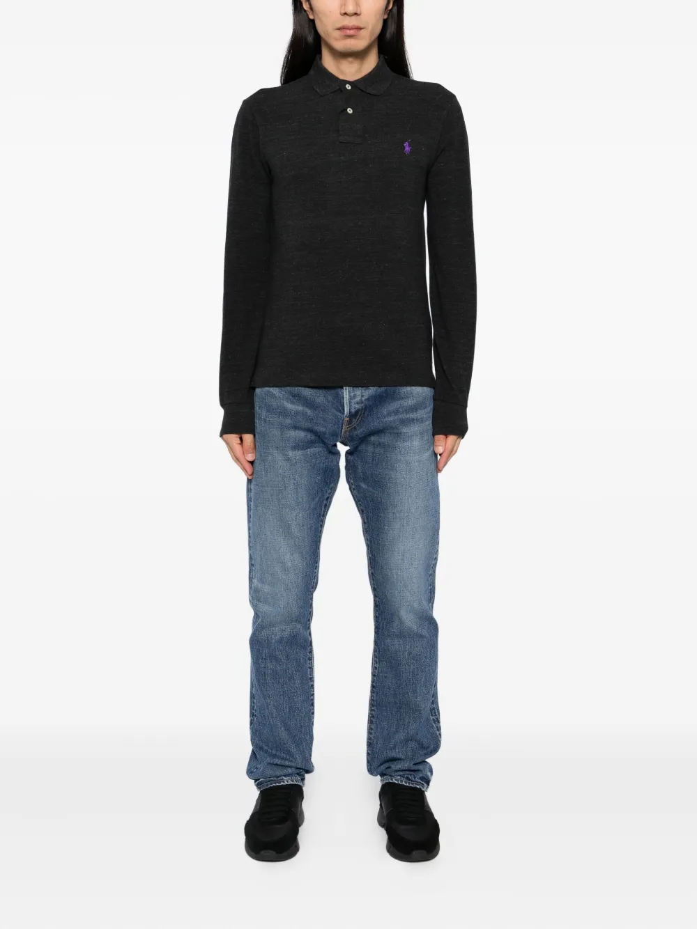 Polo Ralph Lauren Poloshirt met mesh Grijs