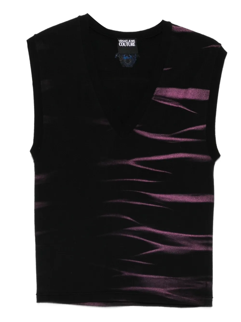 Versace Pre-Owned 2000s Medusa-embroidered tank top | Black | Image 1