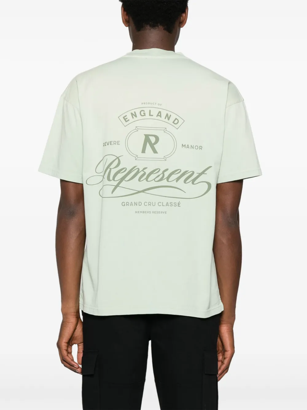 Represent T-shirt met logoprint - Groen