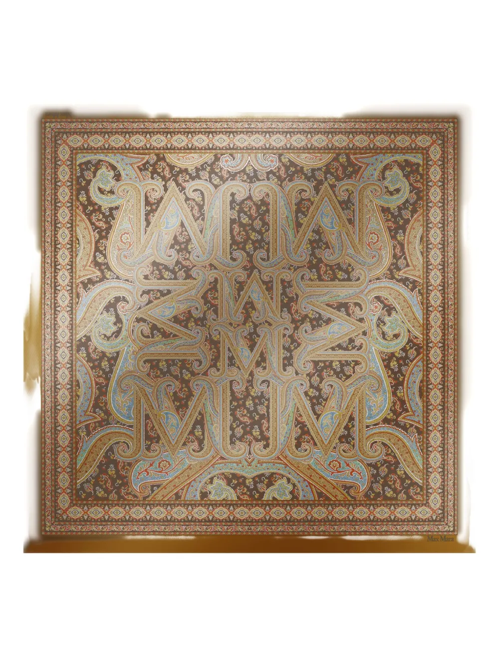 Max Mara Paisley-pattern Scarf In Neutral