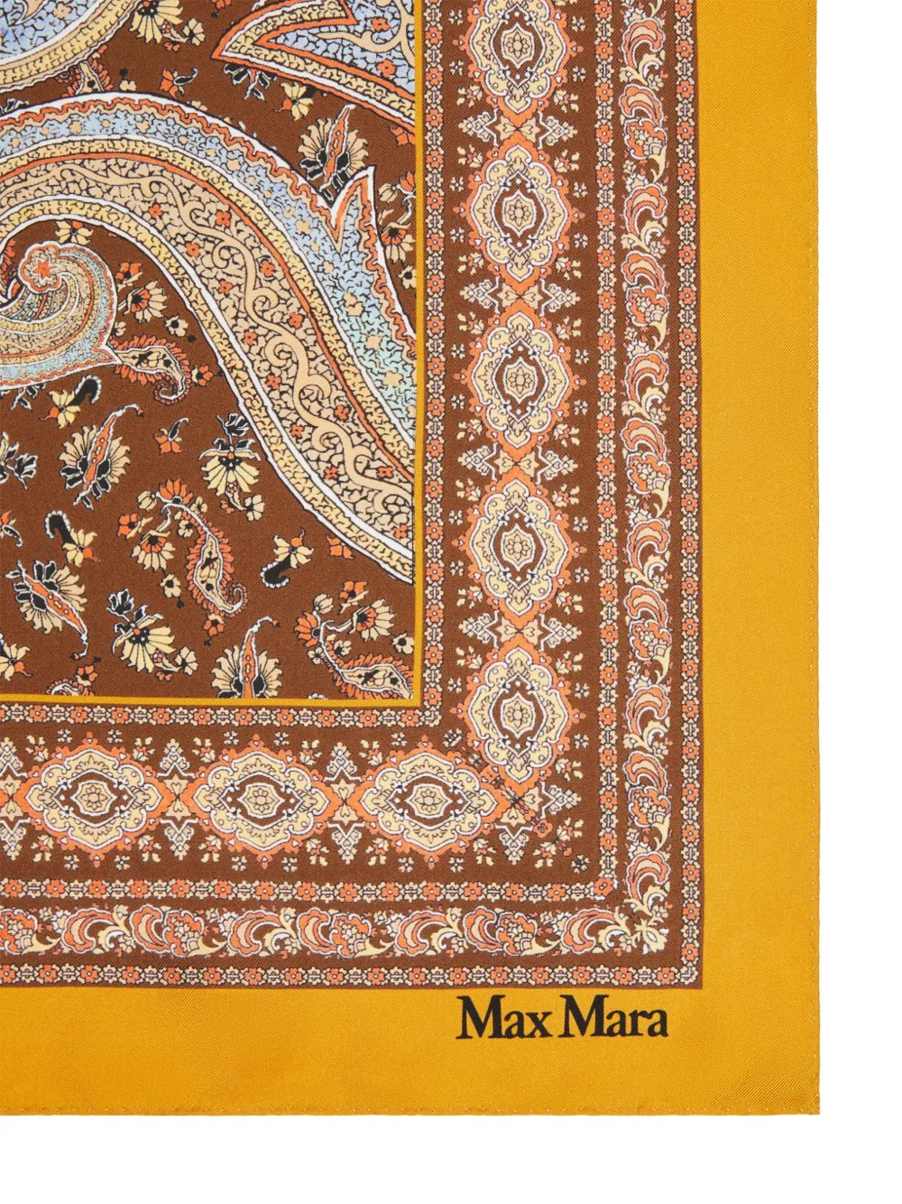 Max Mara paisley-pattern scarf - Geel
