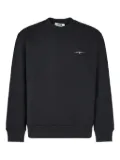 MSGM embroidered-signature sweatshirt - Black
