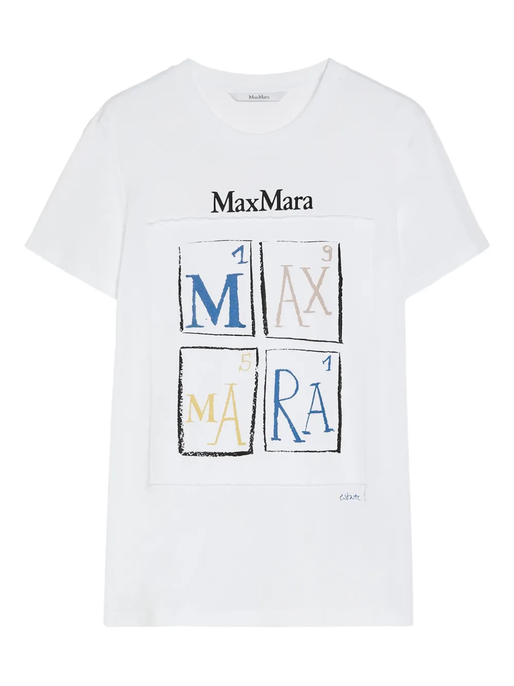 Max Mara playera con logo estampado | blanco | Image 1