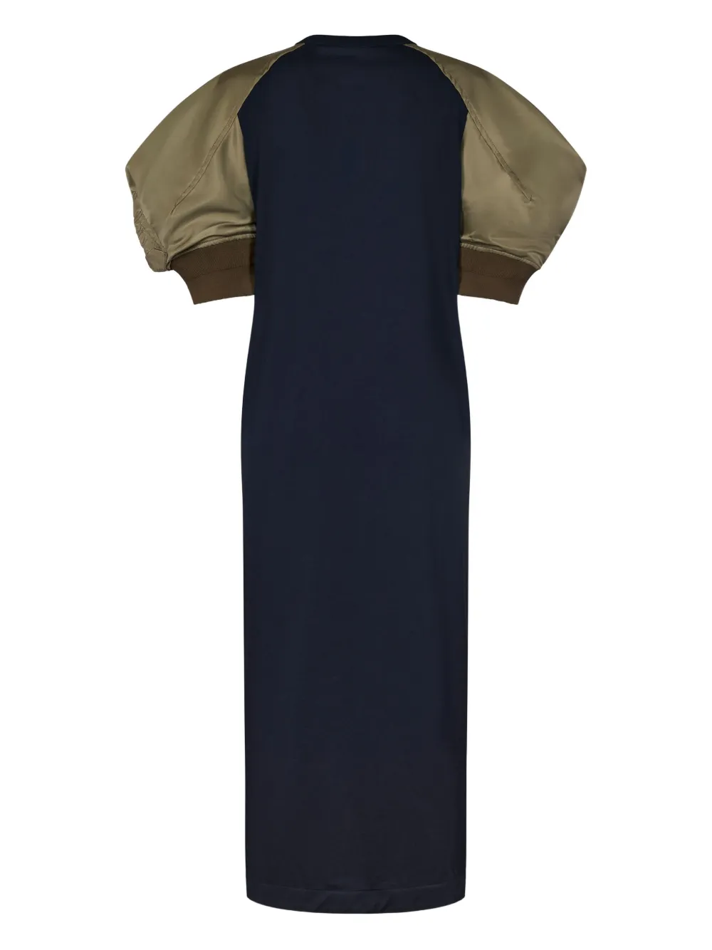 Sacai Maxi-jurk met pofmouwen - Blauw