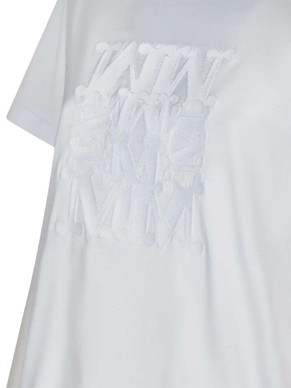 Max Mara T-shirt met logoprint Wit