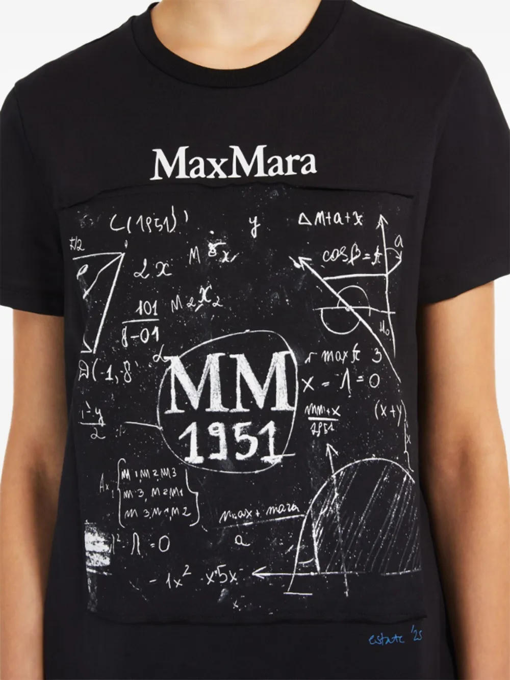 Max Mara Colibri T-shirt met print Zwart