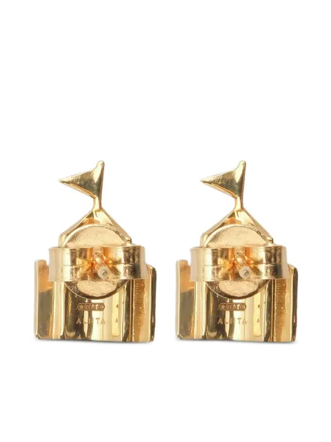 Aliita 9K yellow gold Castillo Brillant diamond earrings