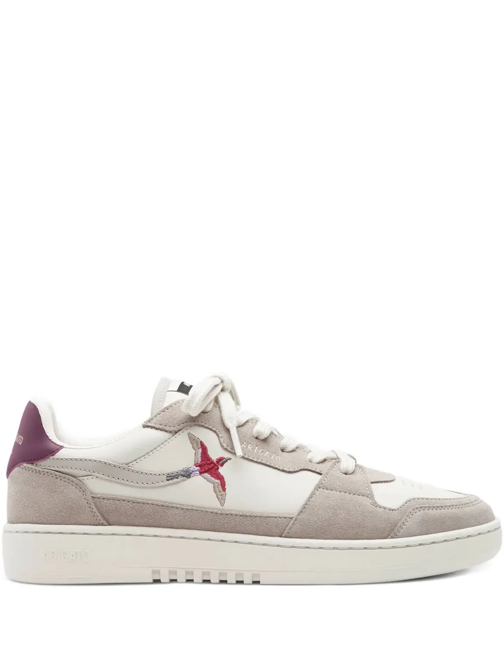 Axel Arigato suede panelled lace-up sneakers Neutrals