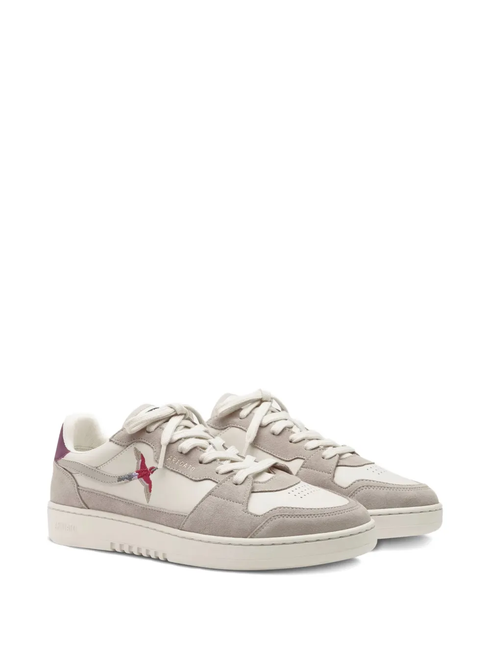 Axel Arigato suede panelled lace-up sneakers Neutrals