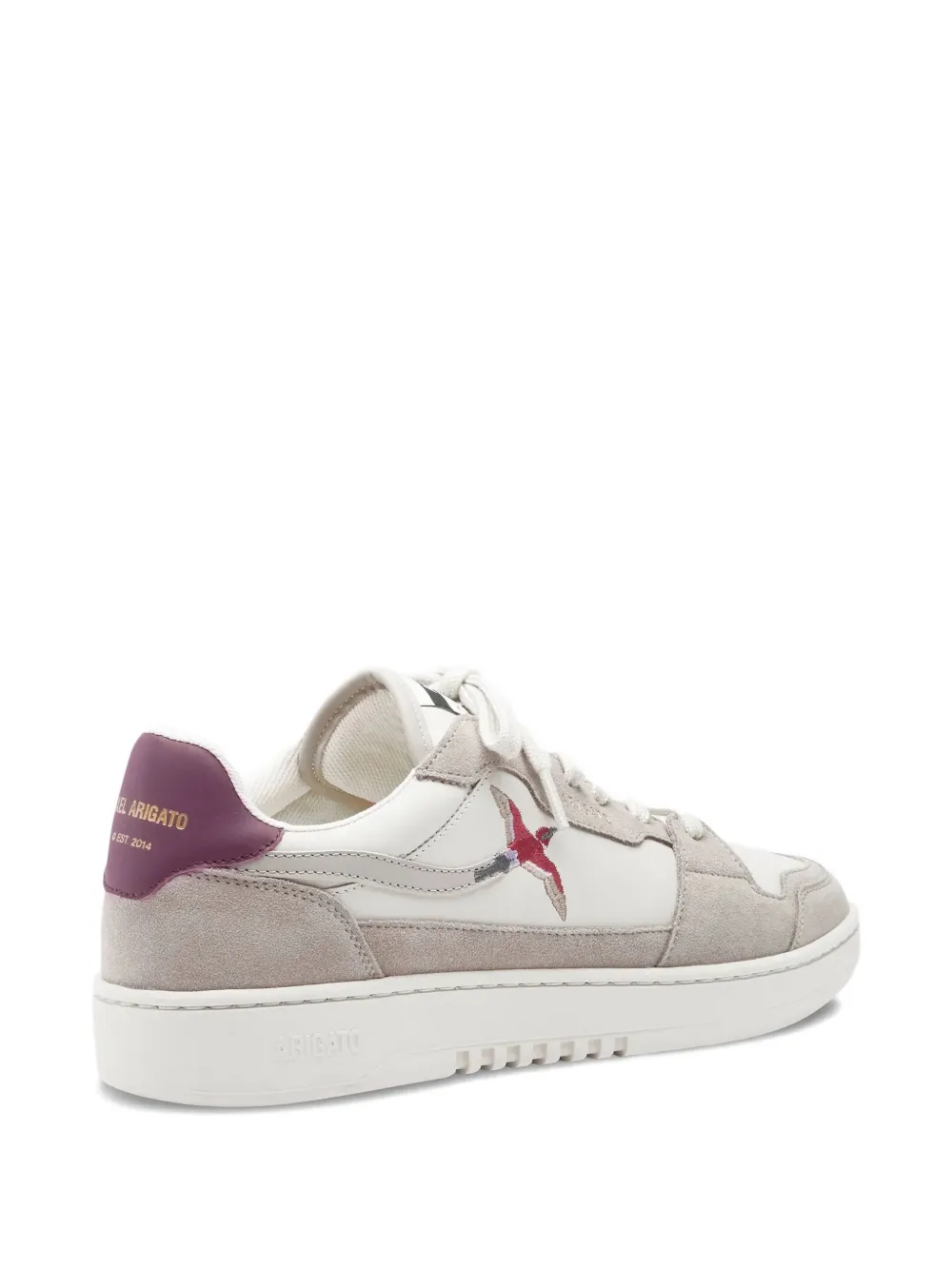 Axel Arigato suede panelled lace-up sneakers Neutrals