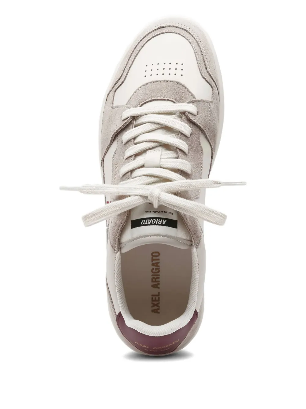 Axel Arigato suede panelled lace-up sneakers Neutrals