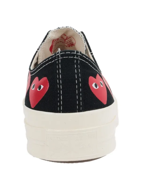 Comme Des Garçons Play x Converse Chuck 70 Canvas Sneakers Black  FARFETCH IN