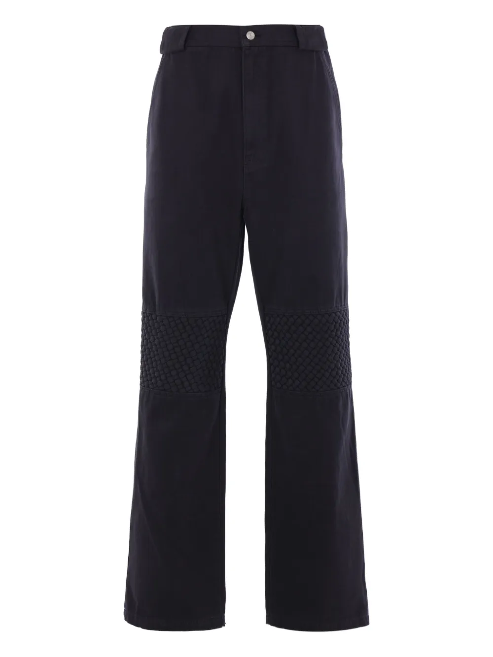 Namacheko braided-knee cotton trousers | Black | Image 1