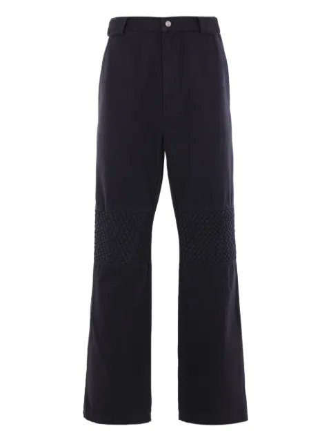 Namacheko braided-knee cotton trousers