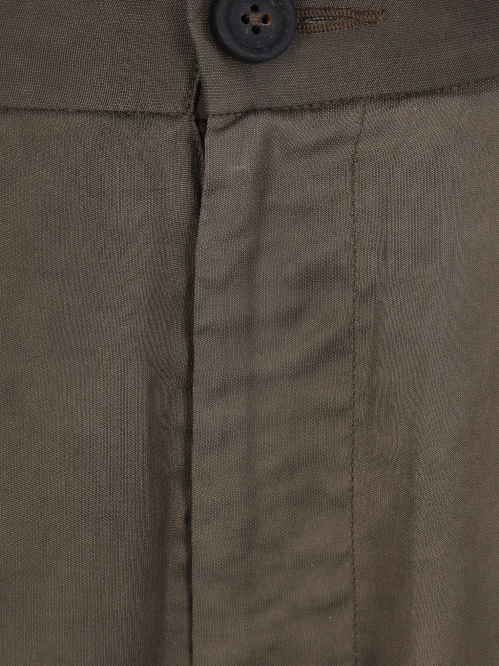 Ziggy Chen Broek met elastische taille en dubbele plooi Bruin